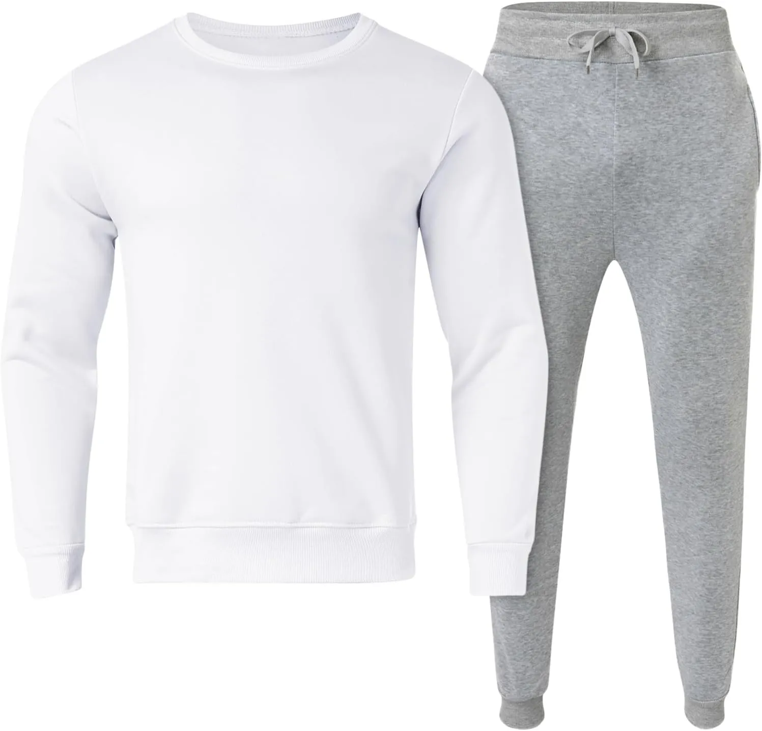 2023 Mens 2 Piece Outfits Tracksuit Set Winter Long Sleeve T Shirt Pants Set Fashion Stylish Plus Size Jogger Suit Sweatsuit