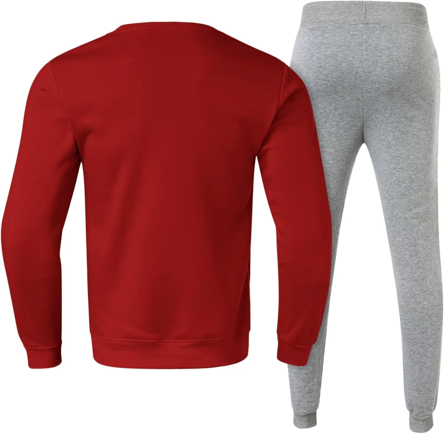 2023 Mens 2 Piece Outfits Tracksuit Set Winter Long Sleeve T Shirt Pants Set Fashion Stylish Plus Size Jogger Suit Sweatsuit