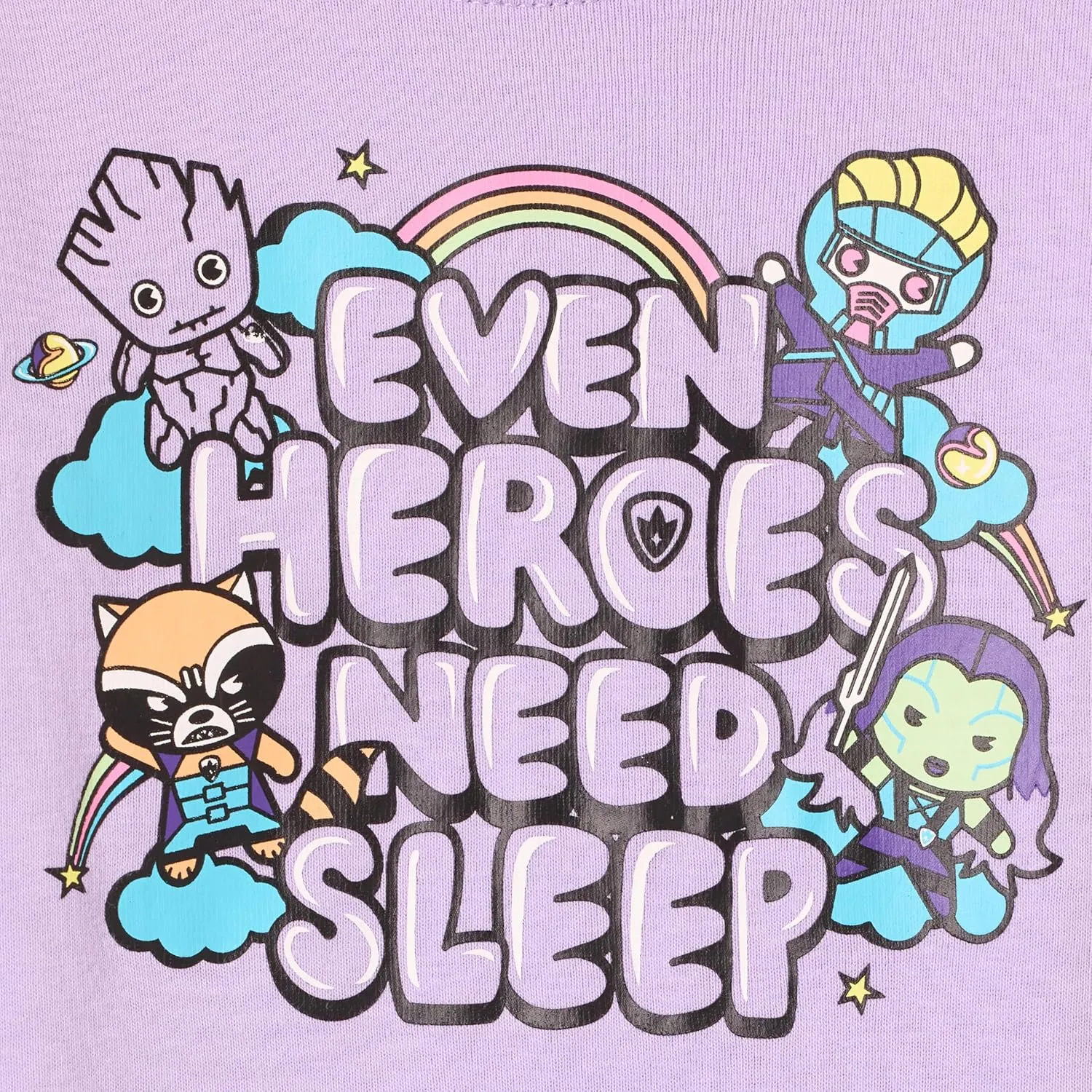 Amazon Essentials Disney | Marvel | Star Wars Babies, Toddlers, and Girls' Pajama Set, 4-Piece (Previously Spotted Zebra)