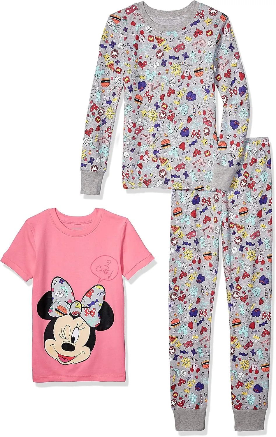 Amazon Essentials Disney | Marvel | Star Wars Babies, Toddlers, and Girls' Pajama Set, 4-Piece (Previously Spotted Zebra)