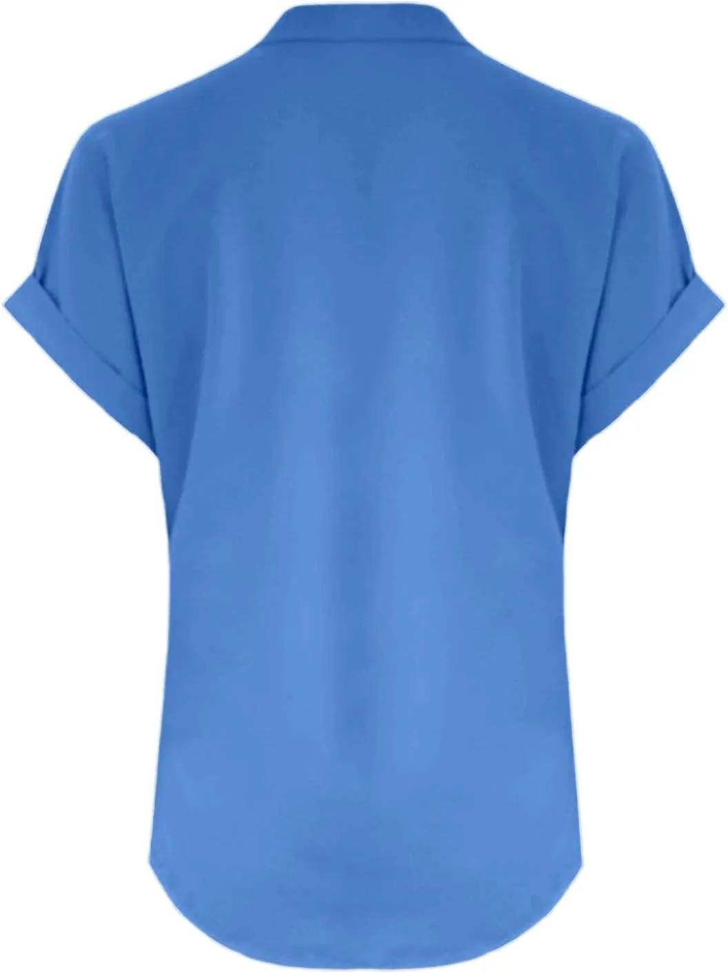 Aniywn Linen Shirts for Women 2025 Summer Casual Button Down V Neck Short Sleeve Tee Tops Comfy Trendy Business Work Blouses