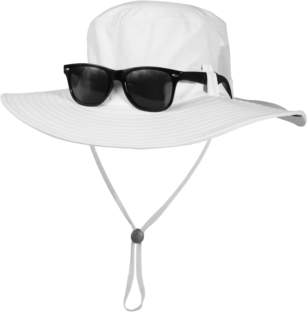 BEARAE Fishing Hat, UPF 50  UV Protection Hiking Beach Bucket Hat, Adjustable Waterproof Wide Brim Sun Hats for Men Women