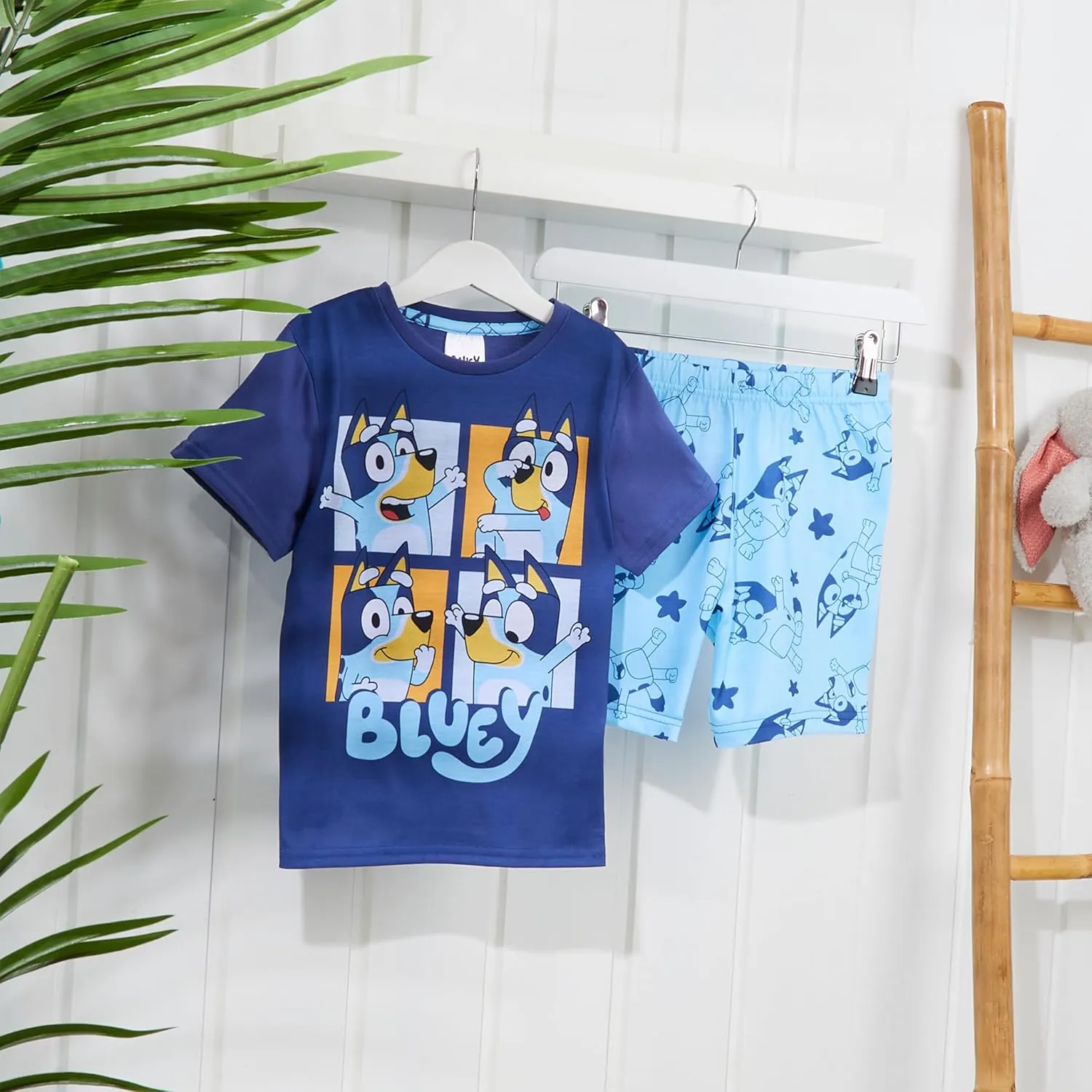 Bluey Short Pajama Set for Girls, Soft Breathable Loungewear - Gifts for Girls