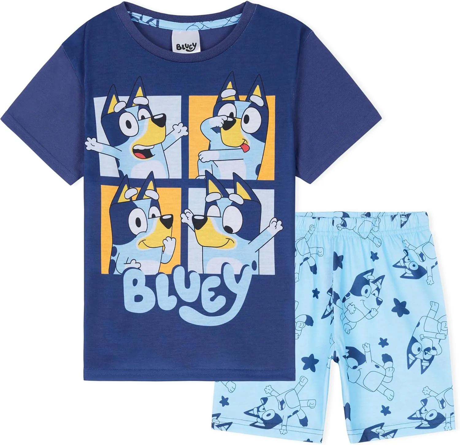 Bluey Short Pajama Set for Girls, Soft Breathable Loungewear - Gifts for Girls