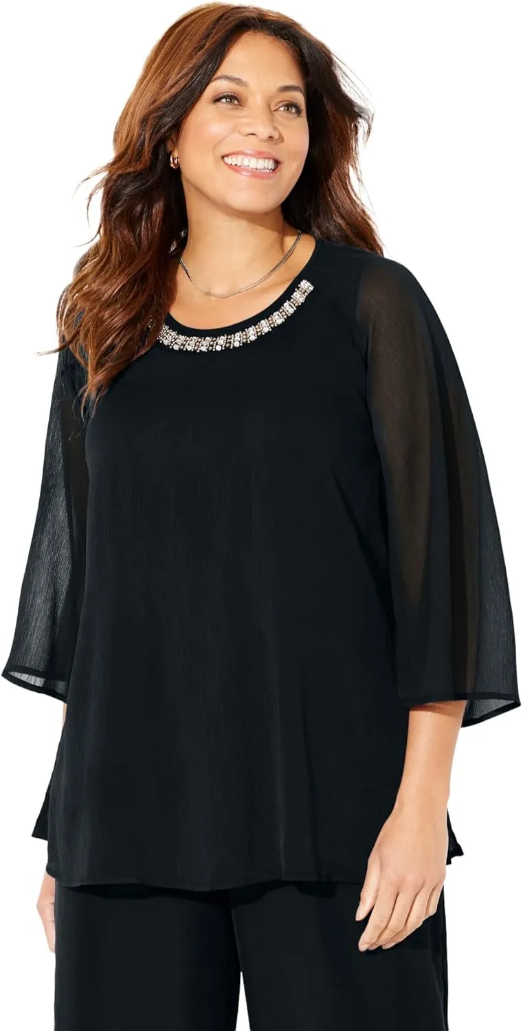 Catherines Women's Plus Size Dazzling Blouse