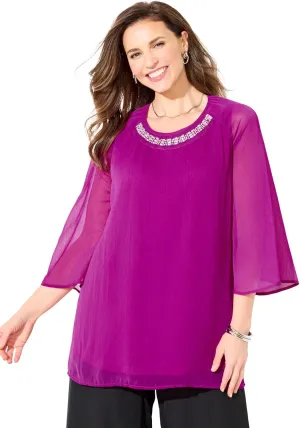 Catherines Women's Plus Size Dazzling Blouse