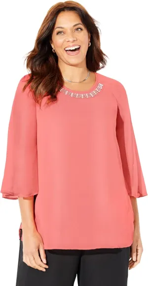 Catherines Women's Plus Size Dazzling Blouse