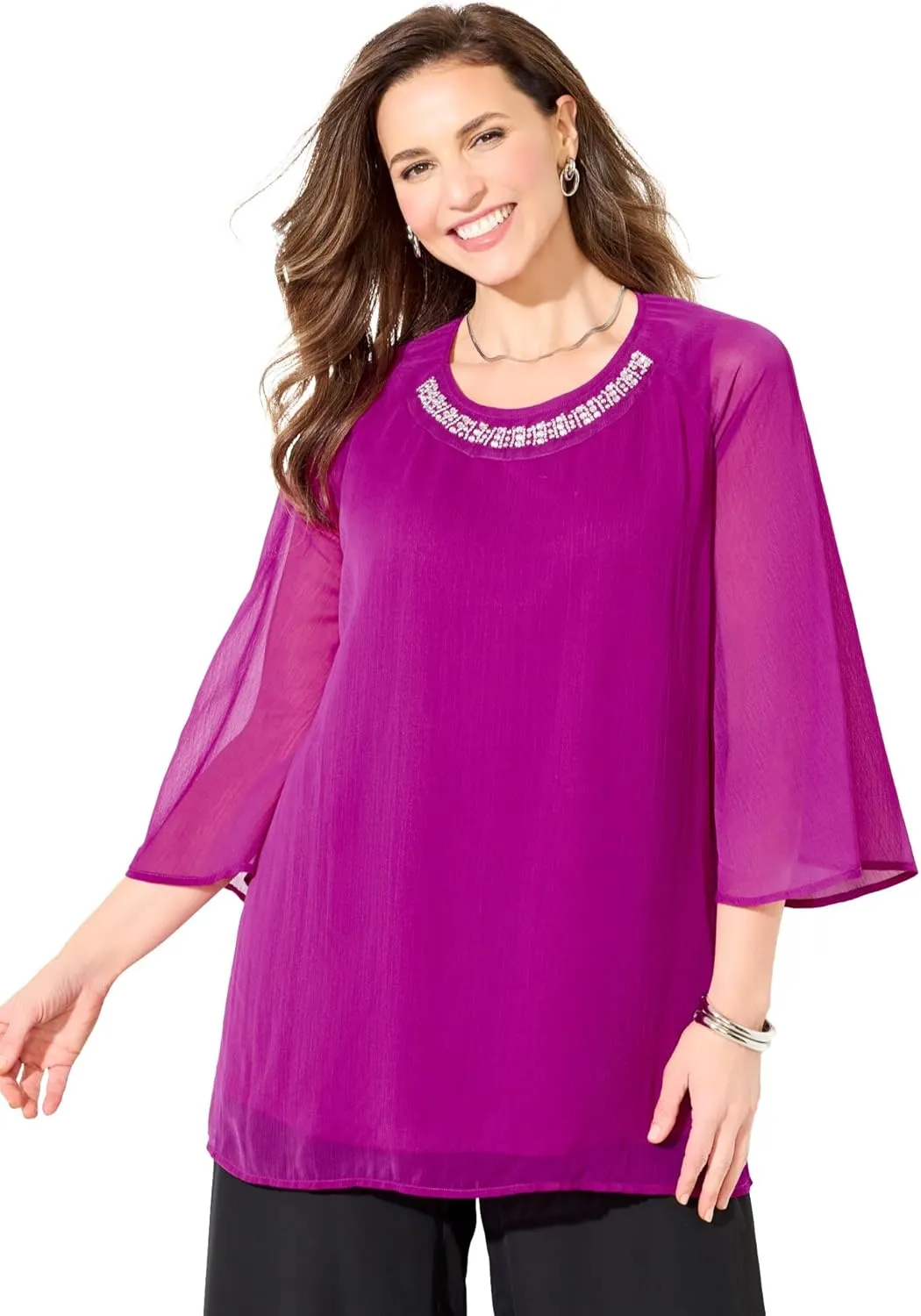 Catherines Women's Plus Size Dazzling Blouse