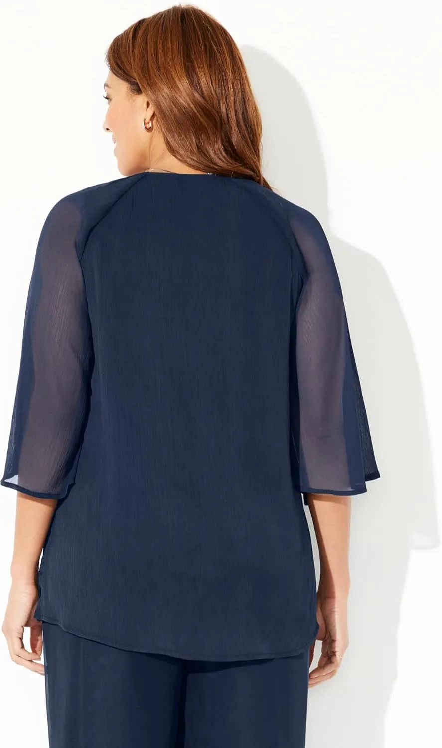Catherines Women's Plus Size Petite Dazzling Blouse