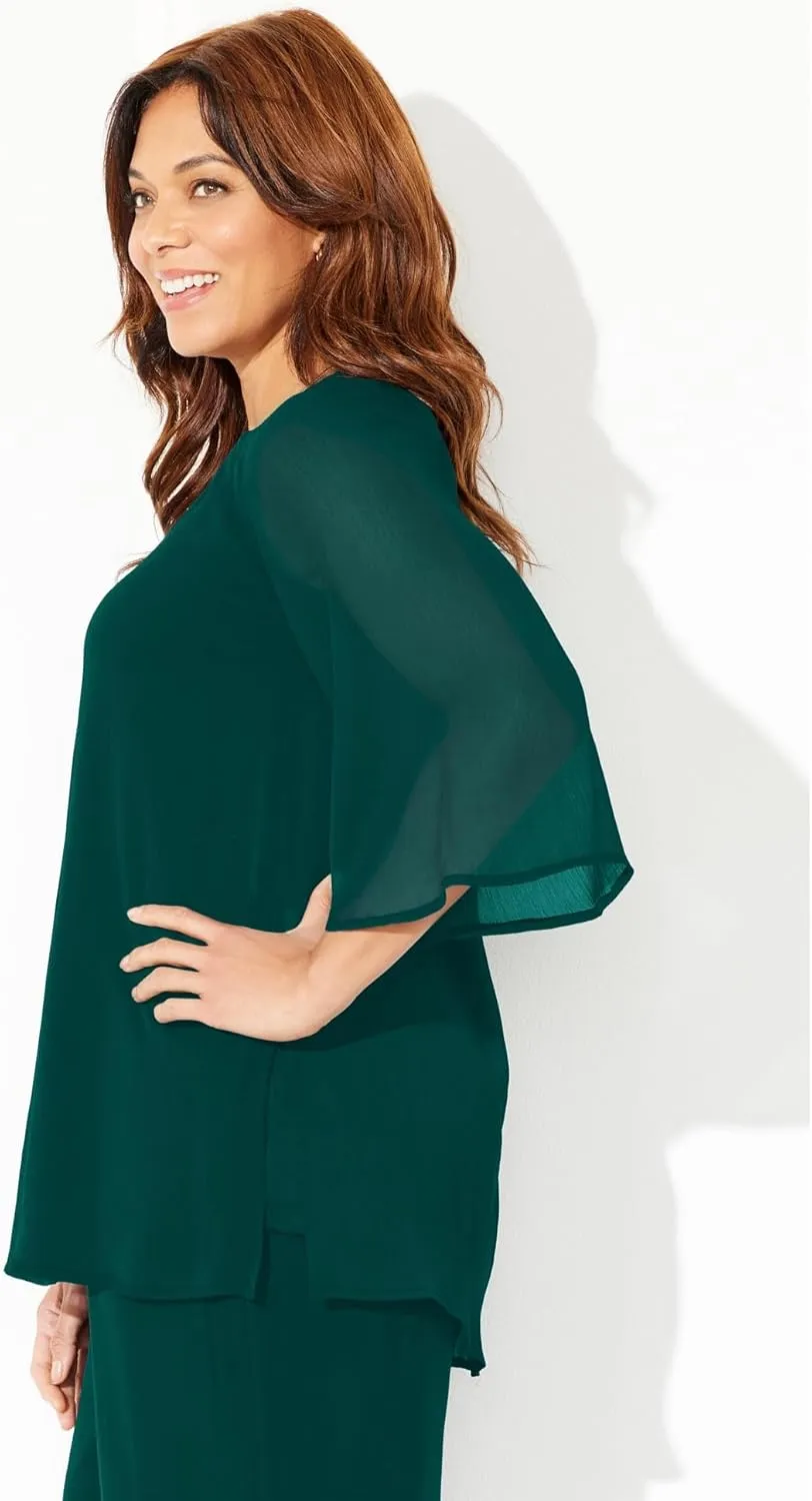 Catherines Women's Plus Size Petite Dazzling Blouse