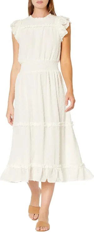 CeCe Women's Sleeveless Clip Dot Dress