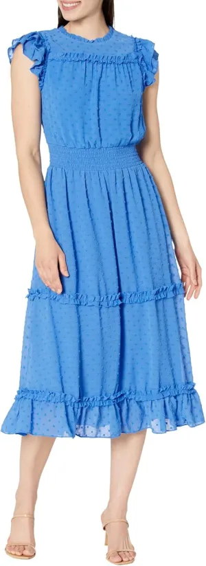 CeCe Women's Sleeveless Clip Dot Dress