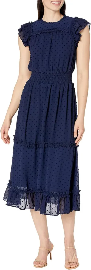 CeCe Women's Sleeveless Clip Dot Dress