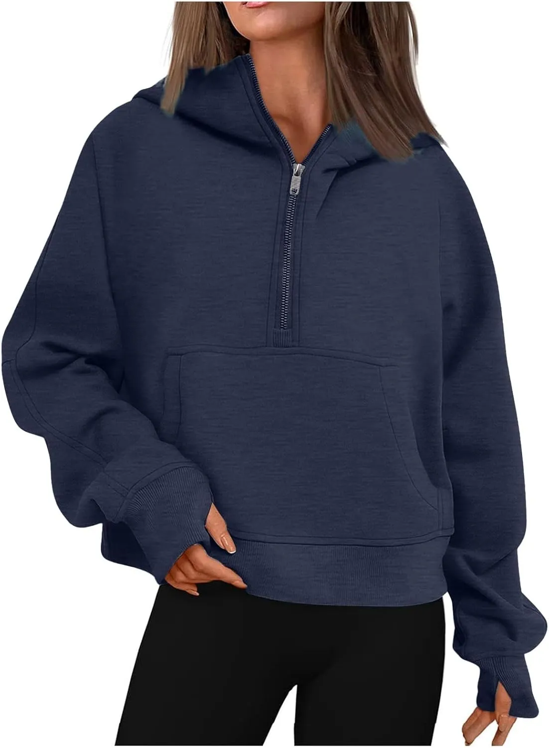 ChicCrate Half Zip Sweatshirt Women Quarter Zip Zip up Hoodie Jackets Winter Clothes Pullover 2025 Cowgirl Shirt