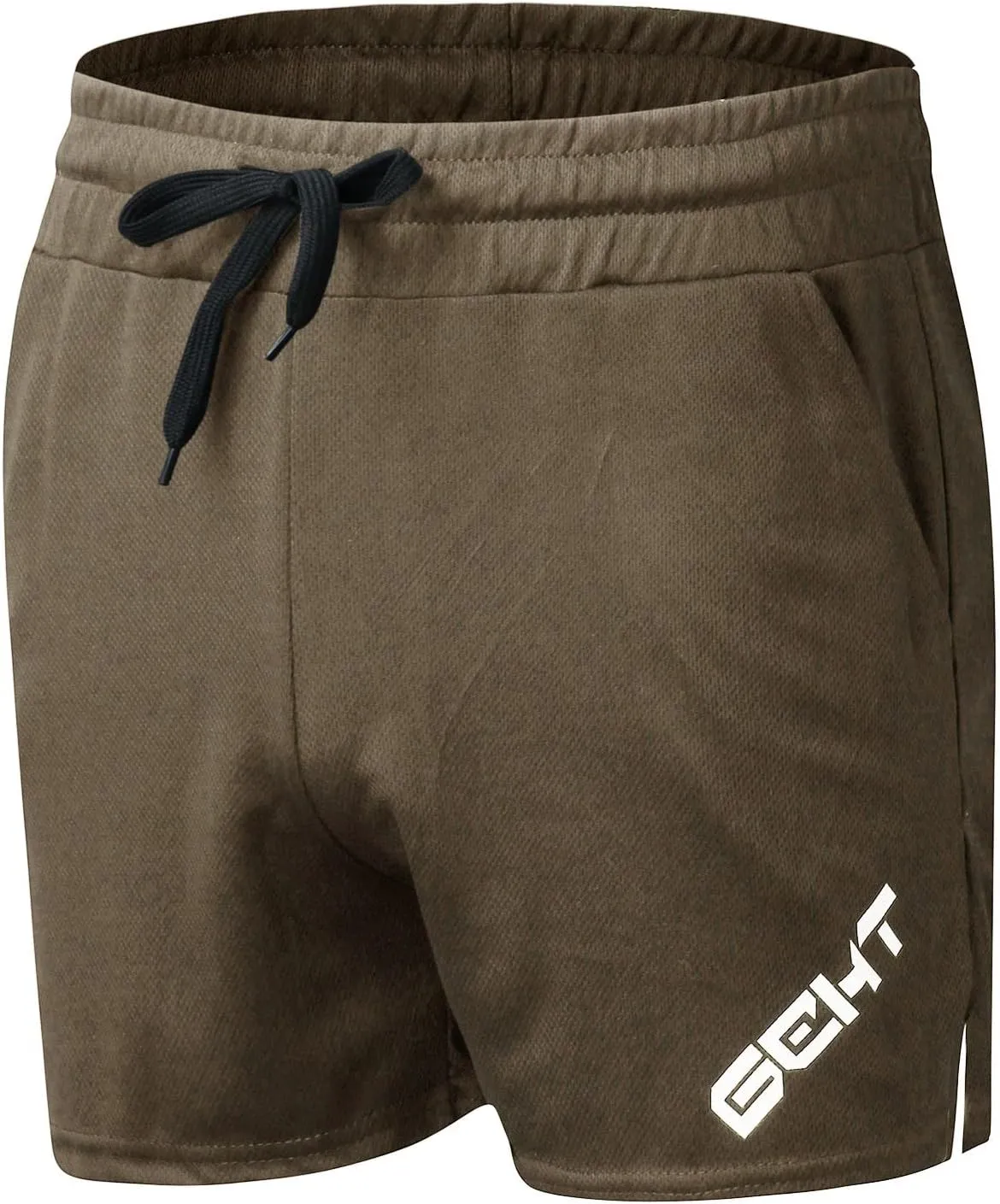CRNTCEM Men's Slim Fit Lounge Shorts Cotton Athletic Jogger Gym Shorts Drawstring Fitness Workout Training Bodybuilding Short