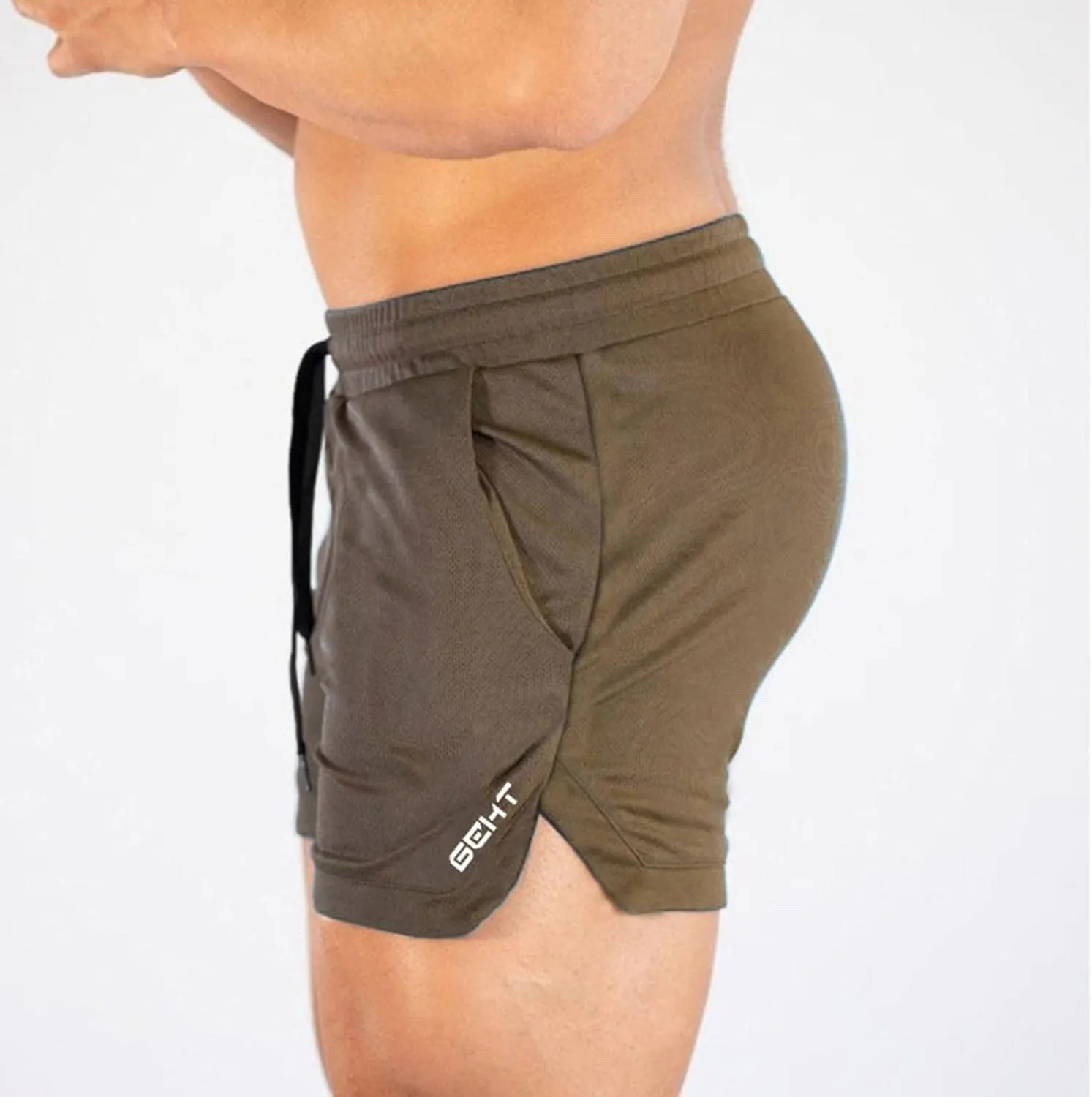 CRNTCEM Men's Slim Fit Lounge Shorts Cotton Athletic Jogger Gym Shorts Drawstring Fitness Workout Training Bodybuilding Short