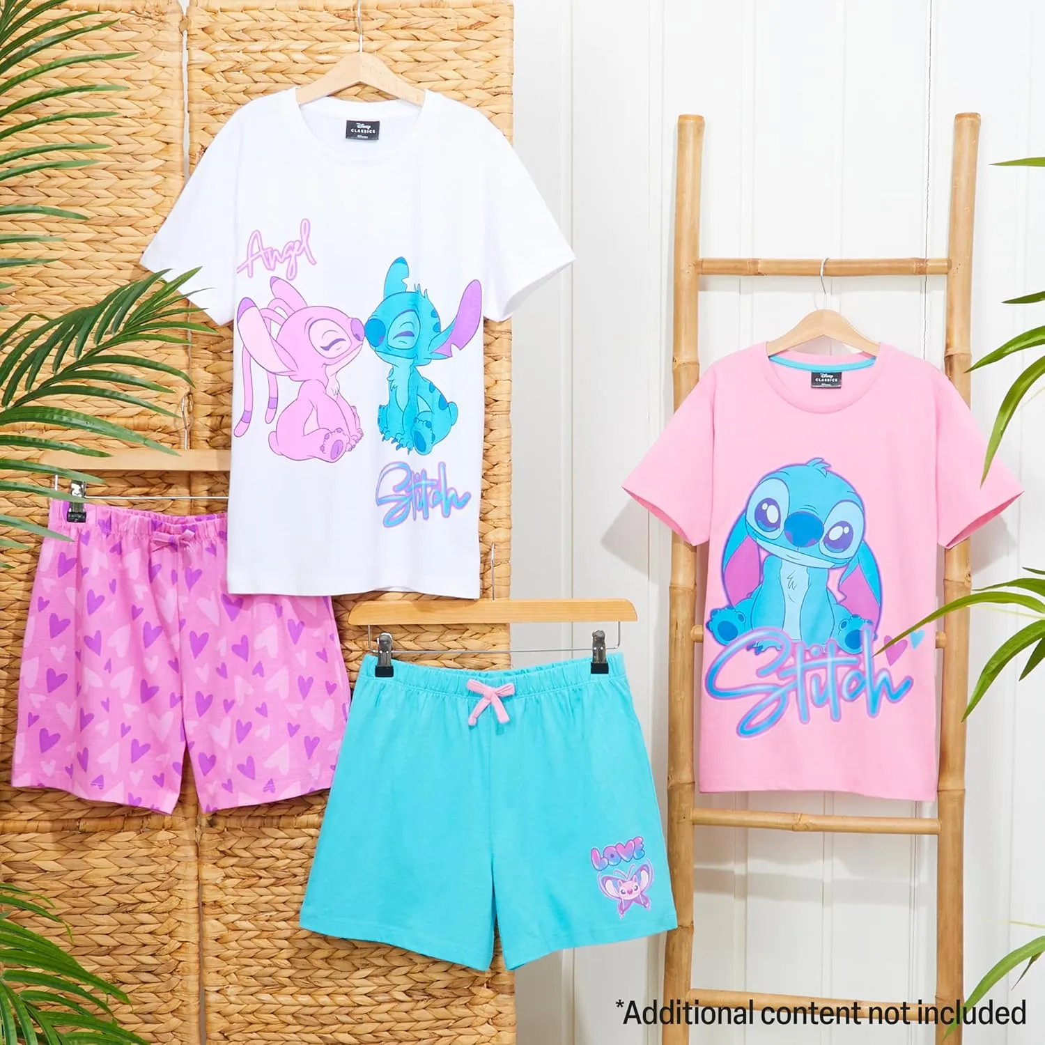 Disney Stitch Girls Short Pajama Sets, Cozy Breathable Loungewear - Stitch Gifts