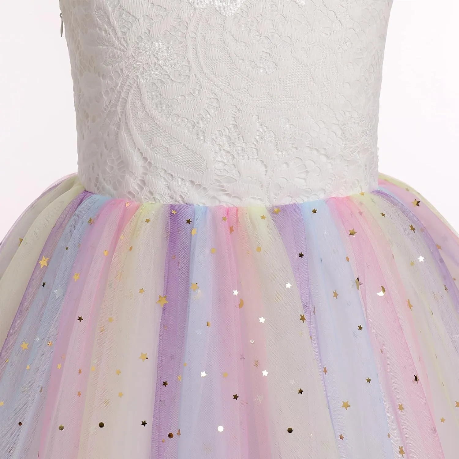 Flower Girl Dress Princess Sleeveless Floral Embroidered Kids Summer Wedding Pageant Birthday Tutu Tulle Dress