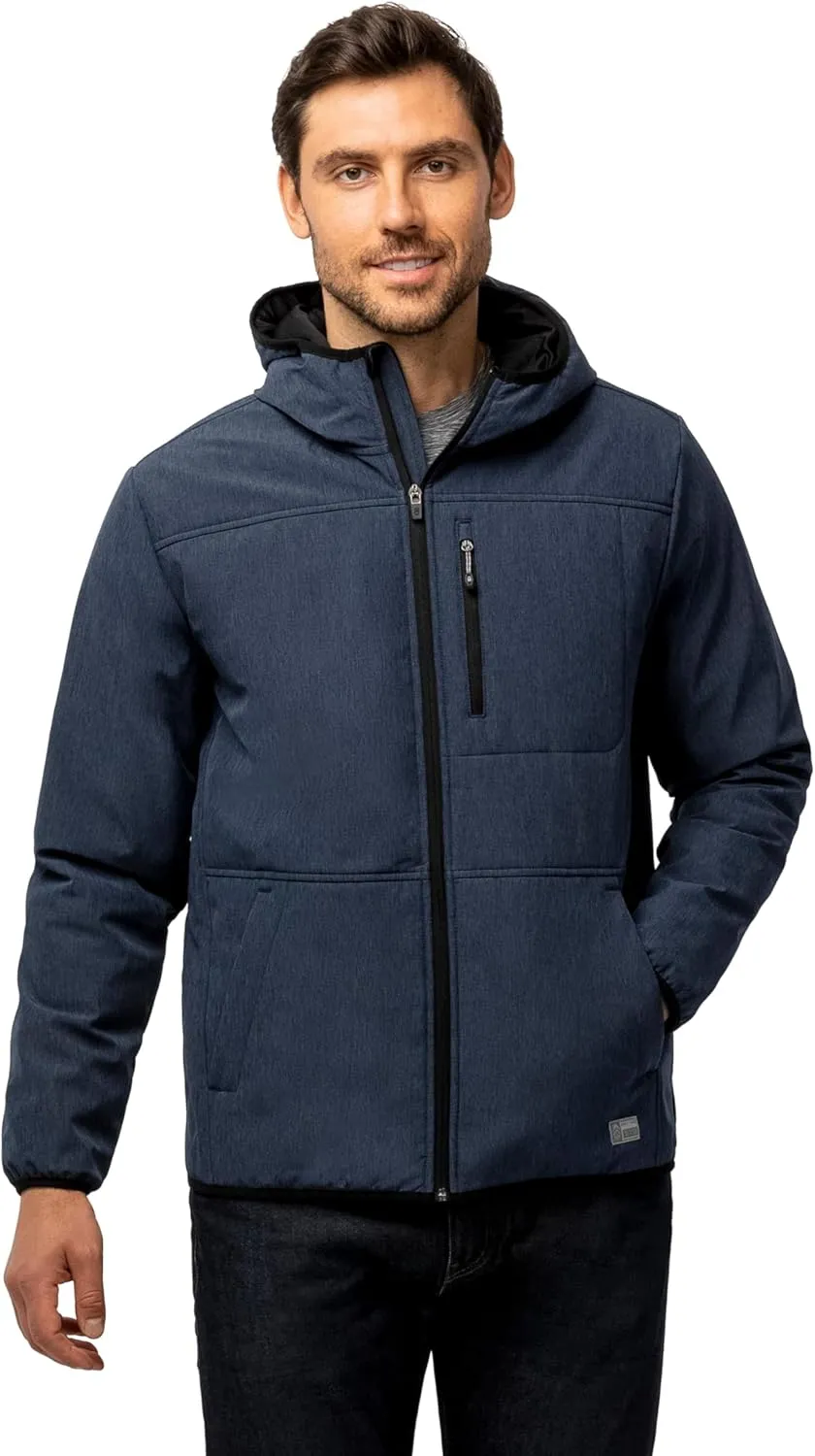 Free Country Men's Melange Stretch Full Zip Hoodie