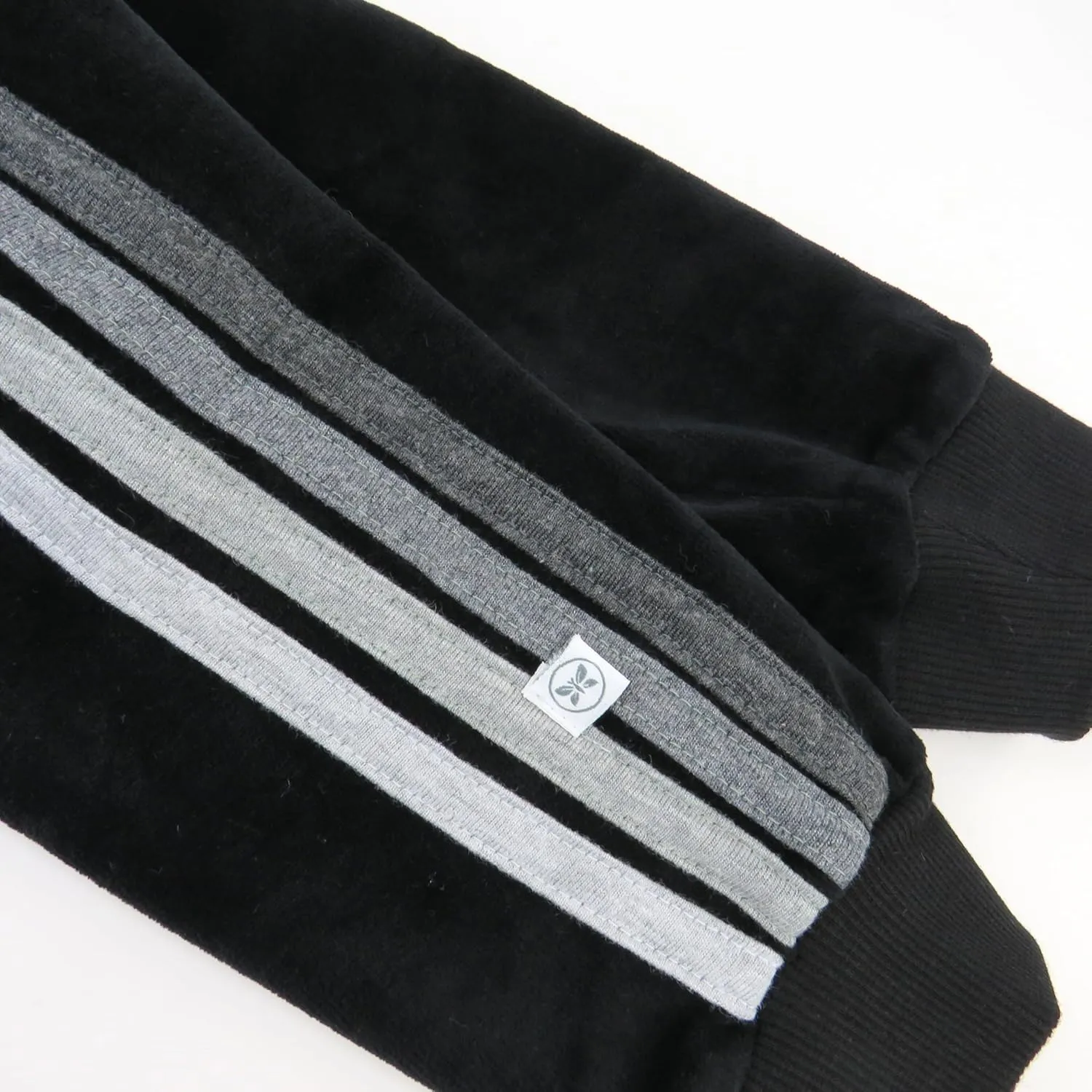 HonestBaby Velour Pullover Hoodie and Zip Front Sweatshirt and Jogger Sweatpants Set