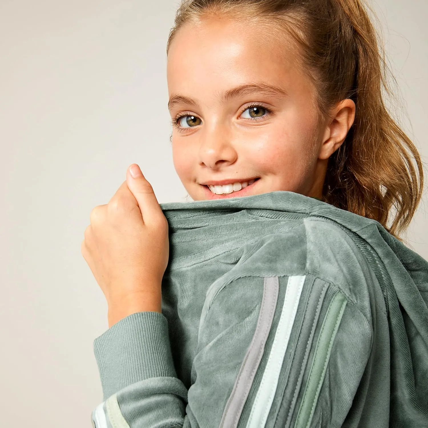 HonestBaby Velour Pullover Hoodie and Zip Front Sweatshirt and Jogger Sweatpants Set