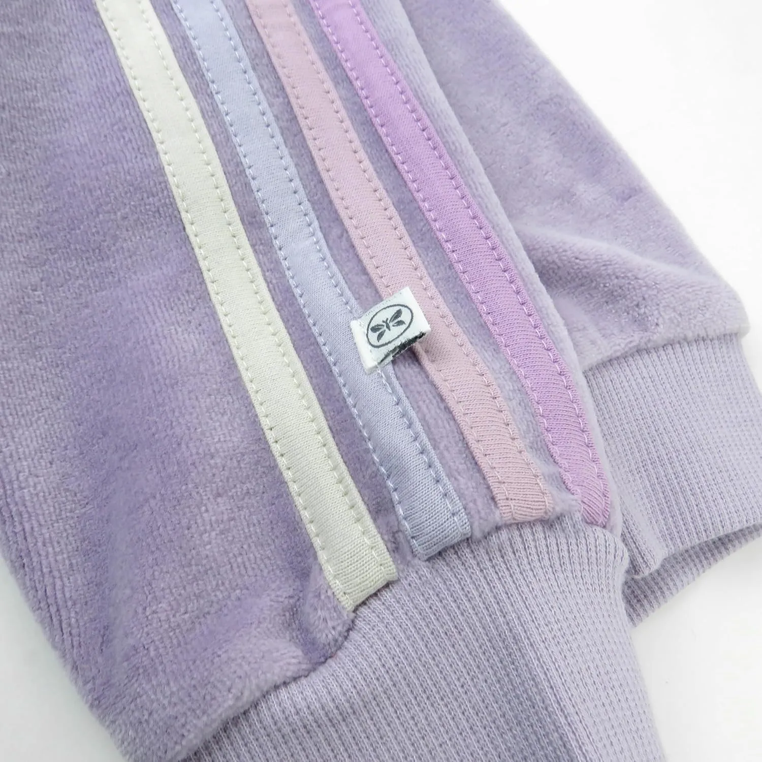 HonestBaby Velour Pullover Hoodie and Zip Front Sweatshirt and Jogger Sweatpants Set