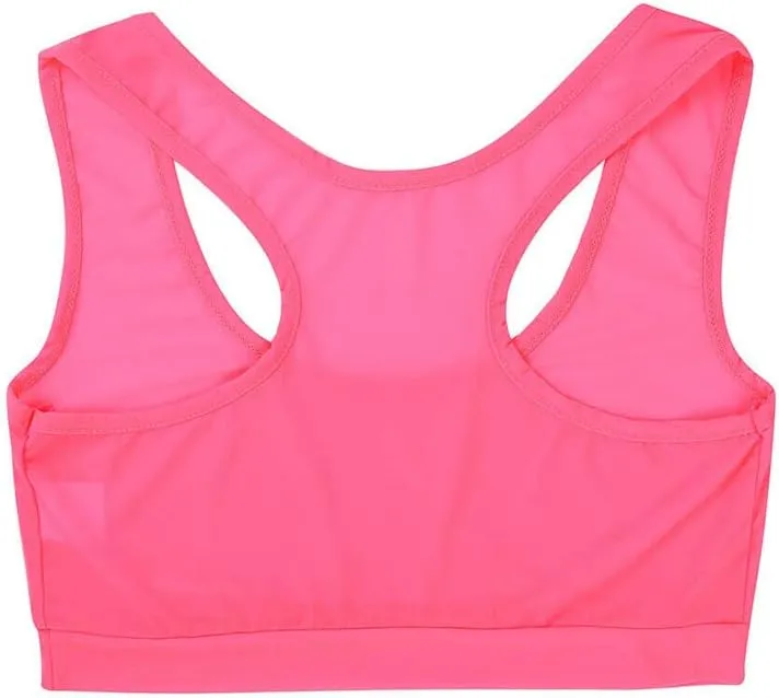 Lace Top Bra Stretch Underwear Women Crop Mesh See Through Workout