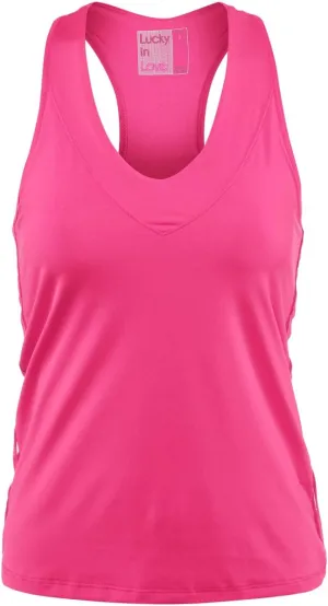 Lucky In Love V-Neck Tank with Built in Bra