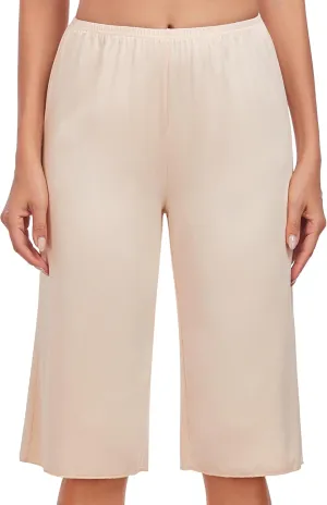 MANCYFIT Culotte Slip for Women Pettipant Half Slip Bloomers Wide Leg Pajama Pants