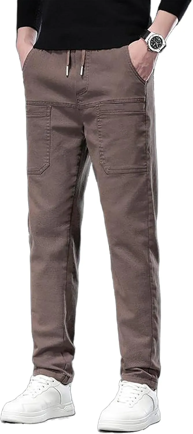 Mencomfy Cargo Pants Multipants - High Stretch Multi-Pocket Durable Cargo Pants Comfort Fit Stretch Cargo Pant