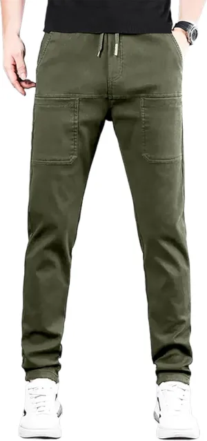 Mencomfy Cargo Pants Multipants - High Stretch Multi-Pocket Durable Cargo Pants Comfort Fit Stretch Cargo Pant