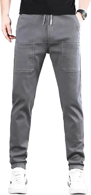 Mencomfy Cargo Pants Multipants - High Stretch Multi-Pocket Durable Cargo Pants Comfort Fit Stretch Cargo Pant
