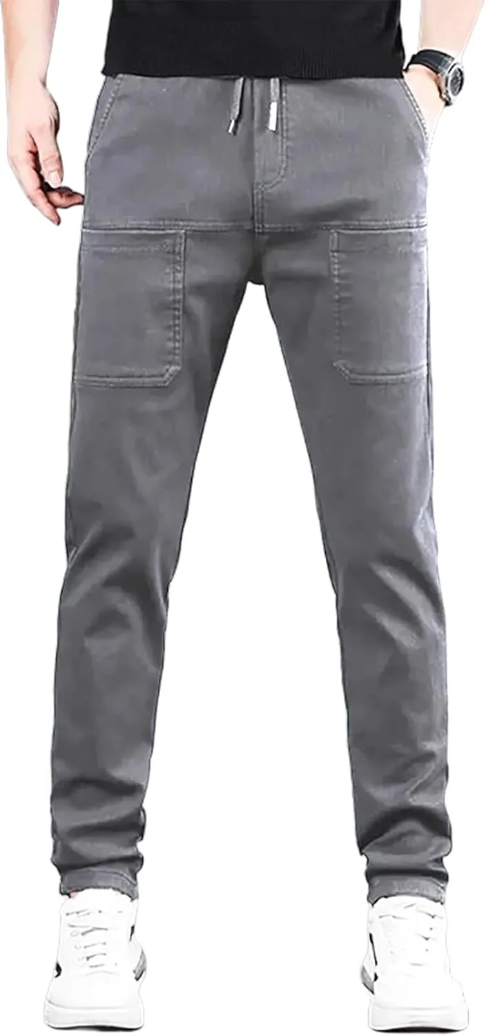 Mencomfy Cargo Pants Multipants - High Stretch Multi-Pocket Durable Cargo Pants Comfort Fit Stretch Cargo Pant