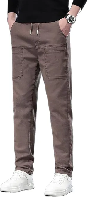 Mencomfy Cargo Pants Multipants - High Stretch Multi-Pocket Durable Cargo Pants Comfort Fit Stretch Cargo Pant