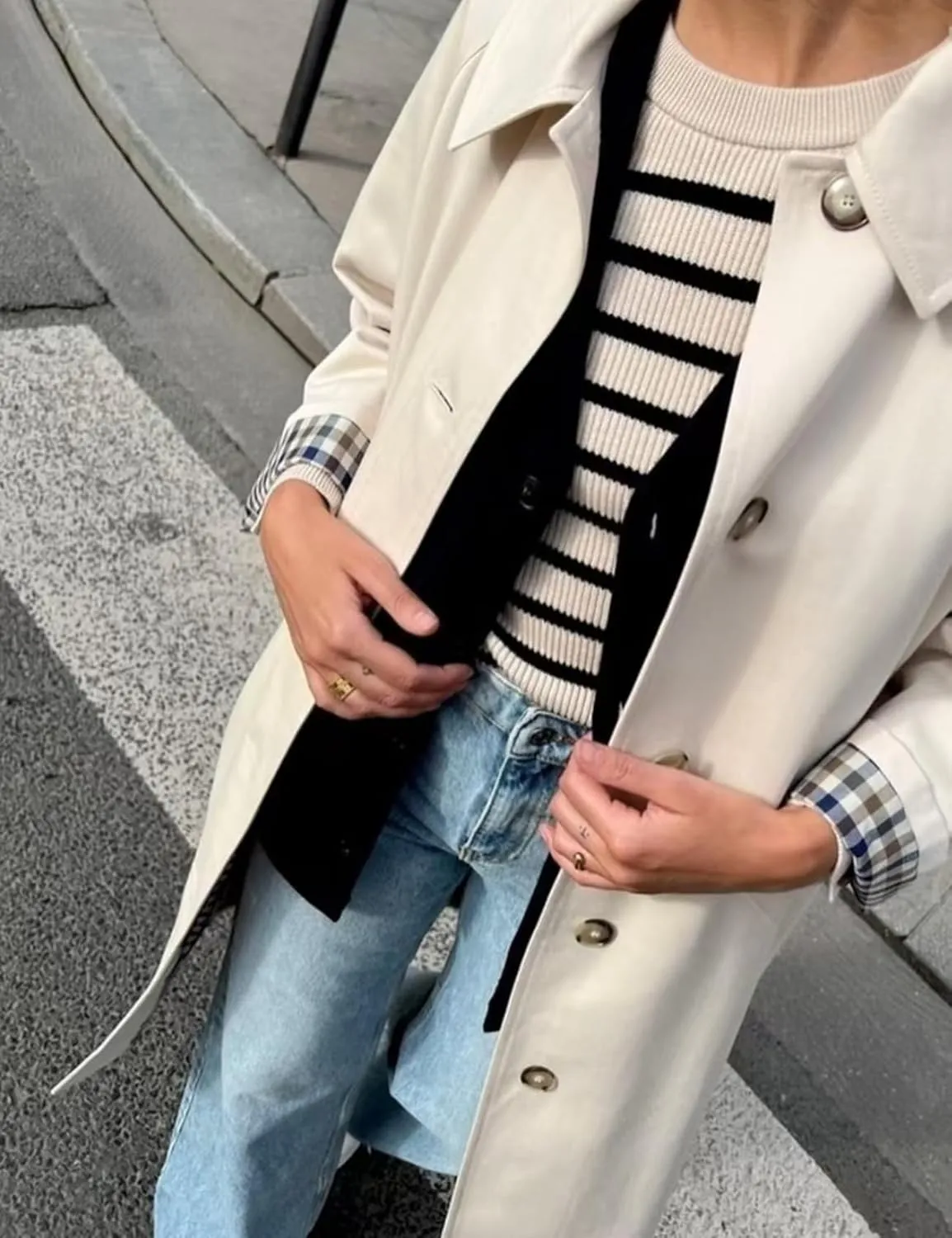 Perbai Women's Oversized Long Trench Coat Single Breasted Lapel Windproof Overcoat Peacoat with Pockets