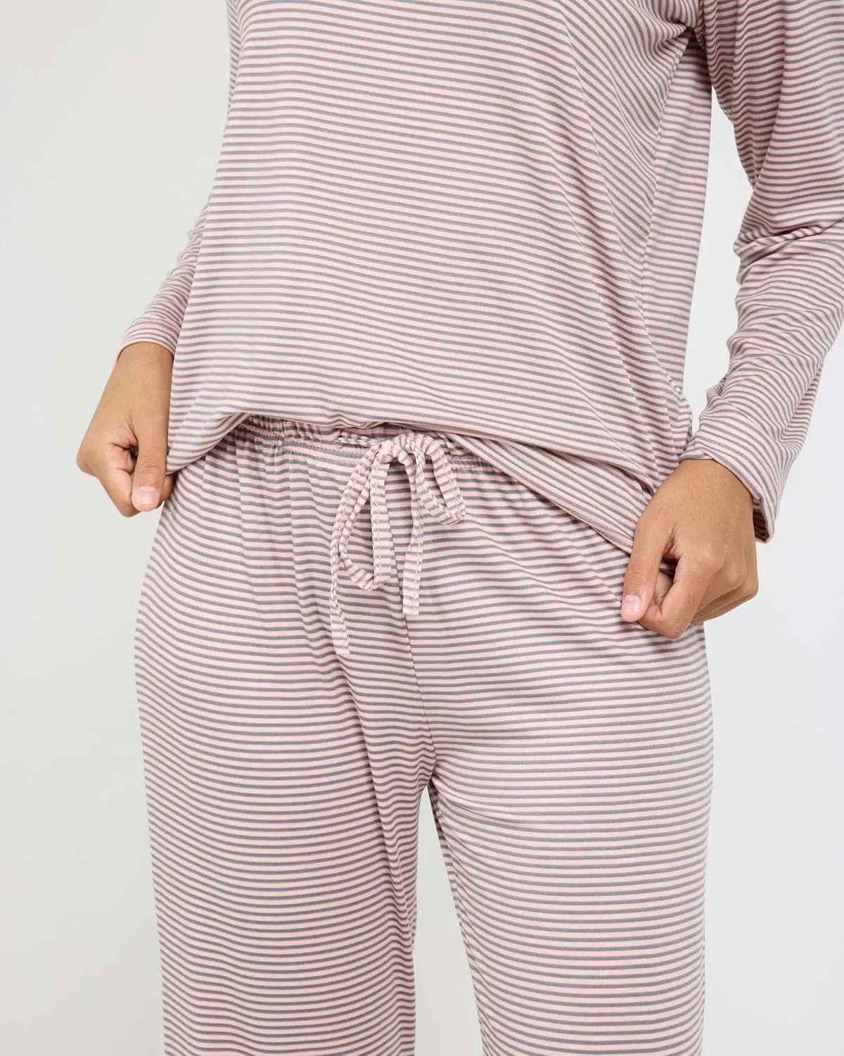 Real Essentials 2 Pack: Women's Pajama Set - Choose from Short Sleeve with Pocket or Long Sleeve without Pocket
