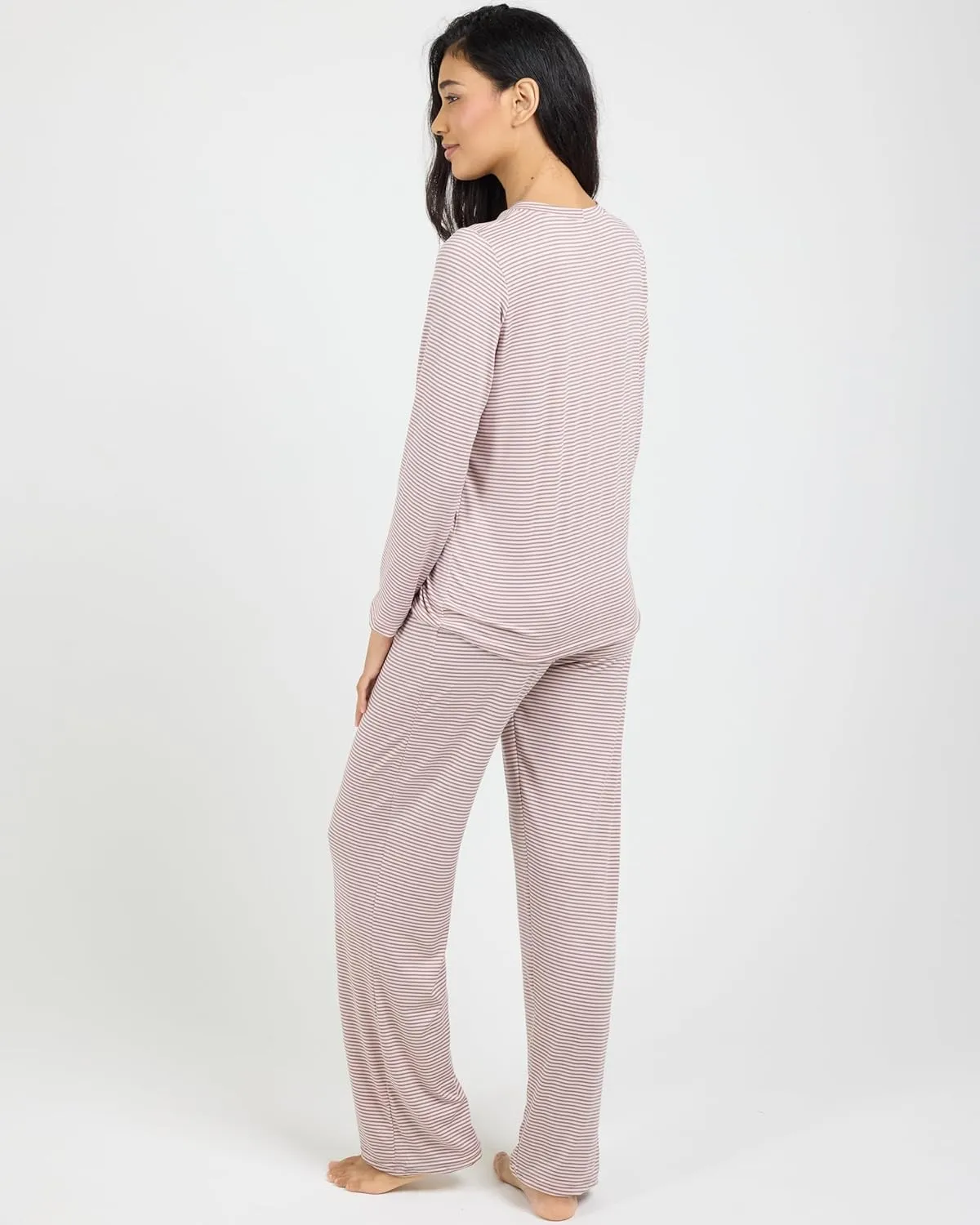 Real Essentials 2 Pack: Women's Pajama Set - Choose from Short Sleeve with Pocket or Long Sleeve without Pocket