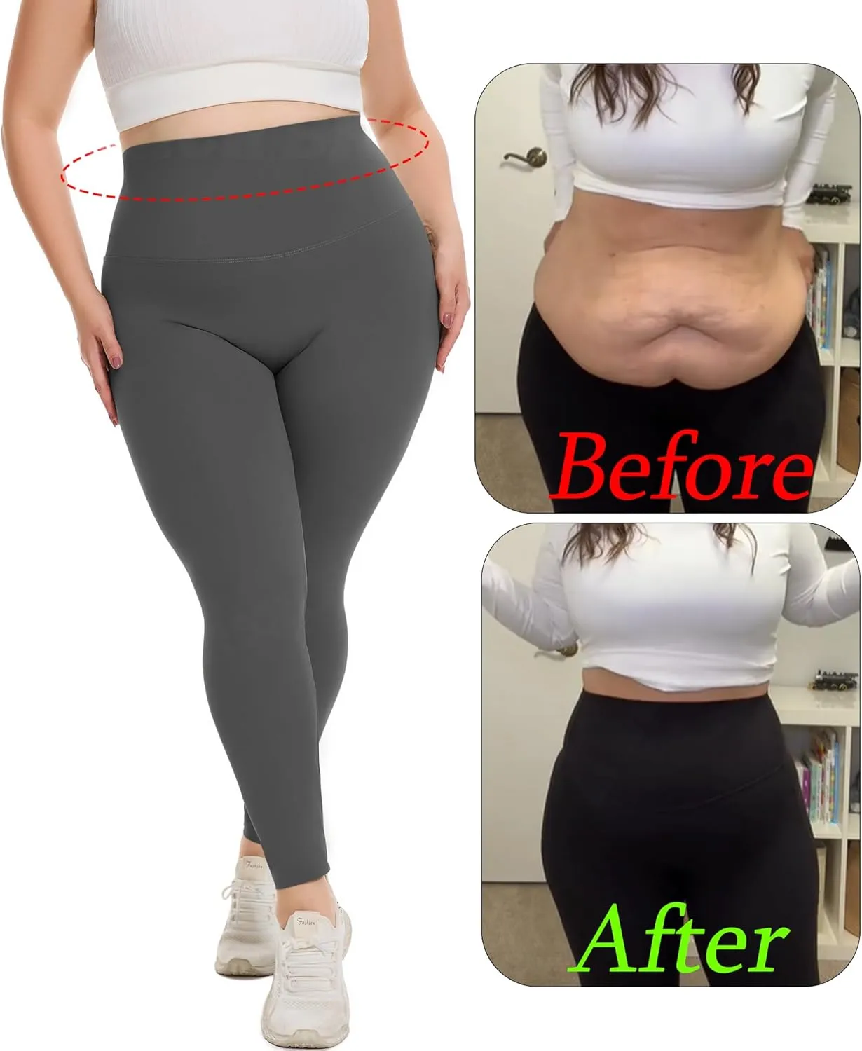 Seamless Butt Lifting Leggings for Women High Waisted Compression Leggings Workout Yoga Pants with Tummy Control
