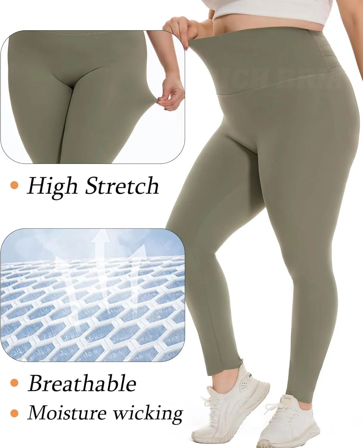 Seamless Butt Lifting Leggings for Women High Waisted Compression Leggings Workout Yoga Pants with Tummy Control