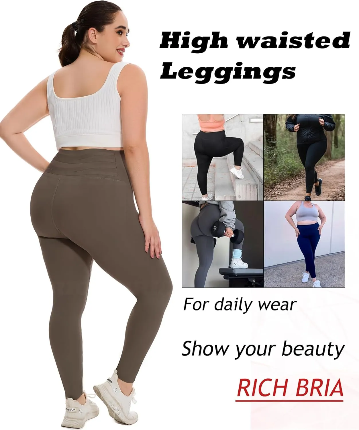 Seamless Butt Lifting Leggings for Women High Waisted Compression Leggings Workout Yoga Pants with Tummy Control