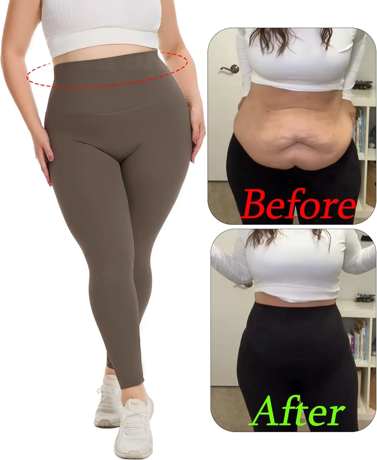 Seamless Butt Lifting Leggings for Women High Waisted Compression Leggings Workout Yoga Pants with Tummy Control