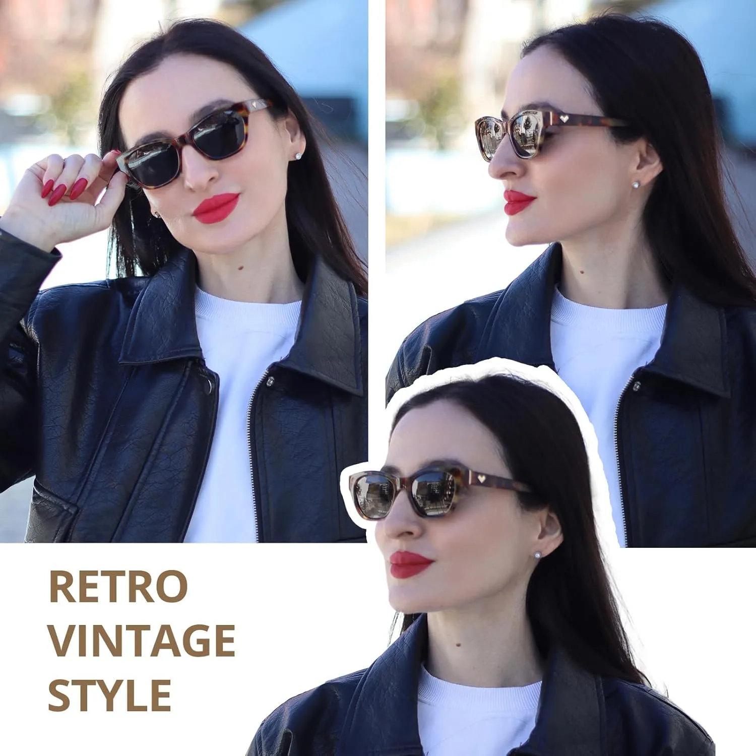 Small Cat Eye Sunglasses for Women | Trendy Sun Glasses for Narrow Face | Polarized & UV400 Protection Shades