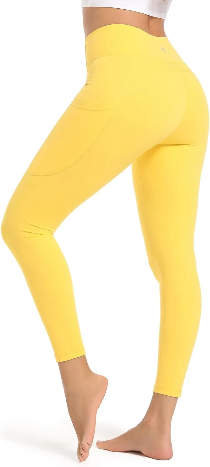 SP3LOPS Yoga Pants with Pockets for Women High Waisted Tummy Control Women's Buttery Soft Yoga Workout Leggings Running Pants