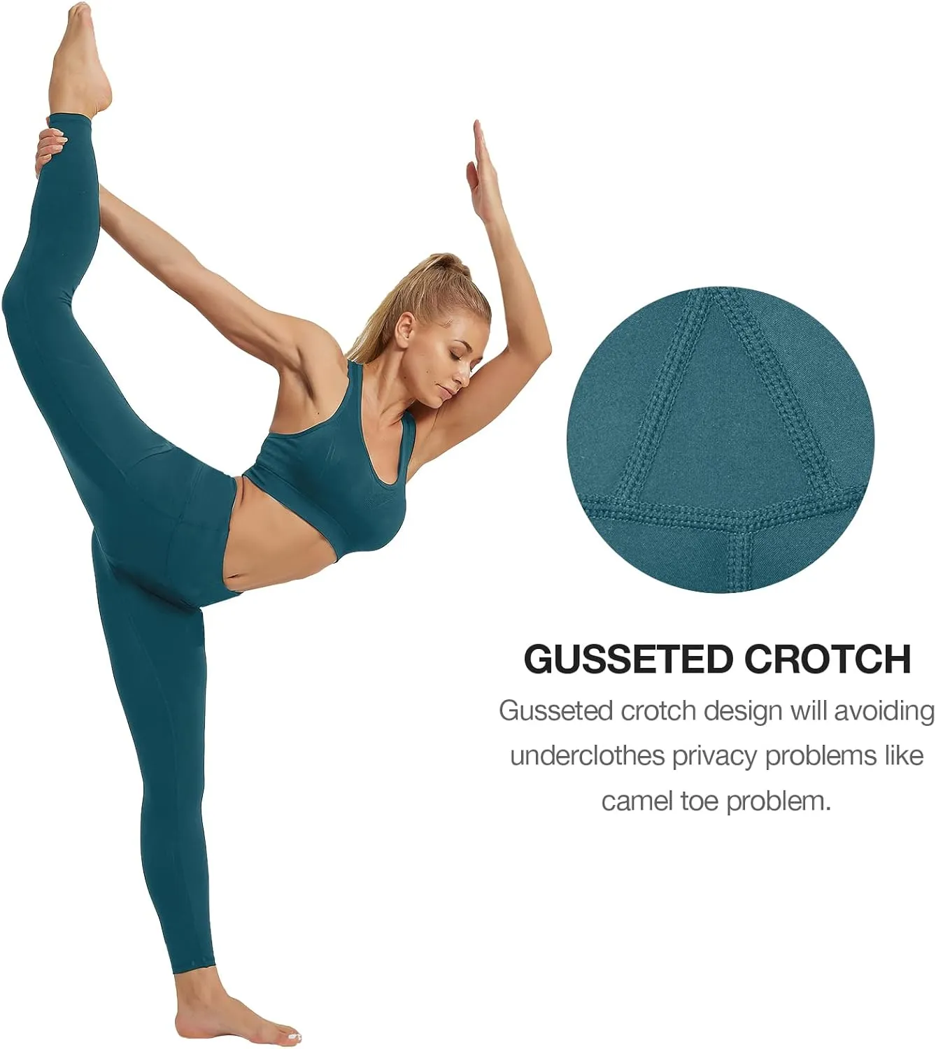 SP3LOPS Yoga Pants with Pockets for Women High Waisted Tummy Control Women's Buttery Soft Yoga Workout Leggings Running Pants