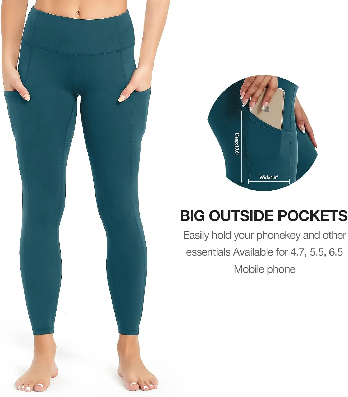 SP3LOPS Yoga Pants with Pockets for Women High Waisted Tummy Control Women's Buttery Soft Yoga Workout Leggings Running Pants