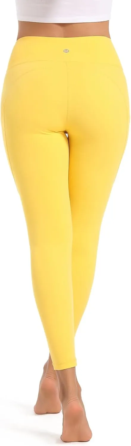 SP3LOPS Yoga Pants with Pockets for Women High Waisted Tummy Control Women's Buttery Soft Yoga Workout Leggings Running Pants
