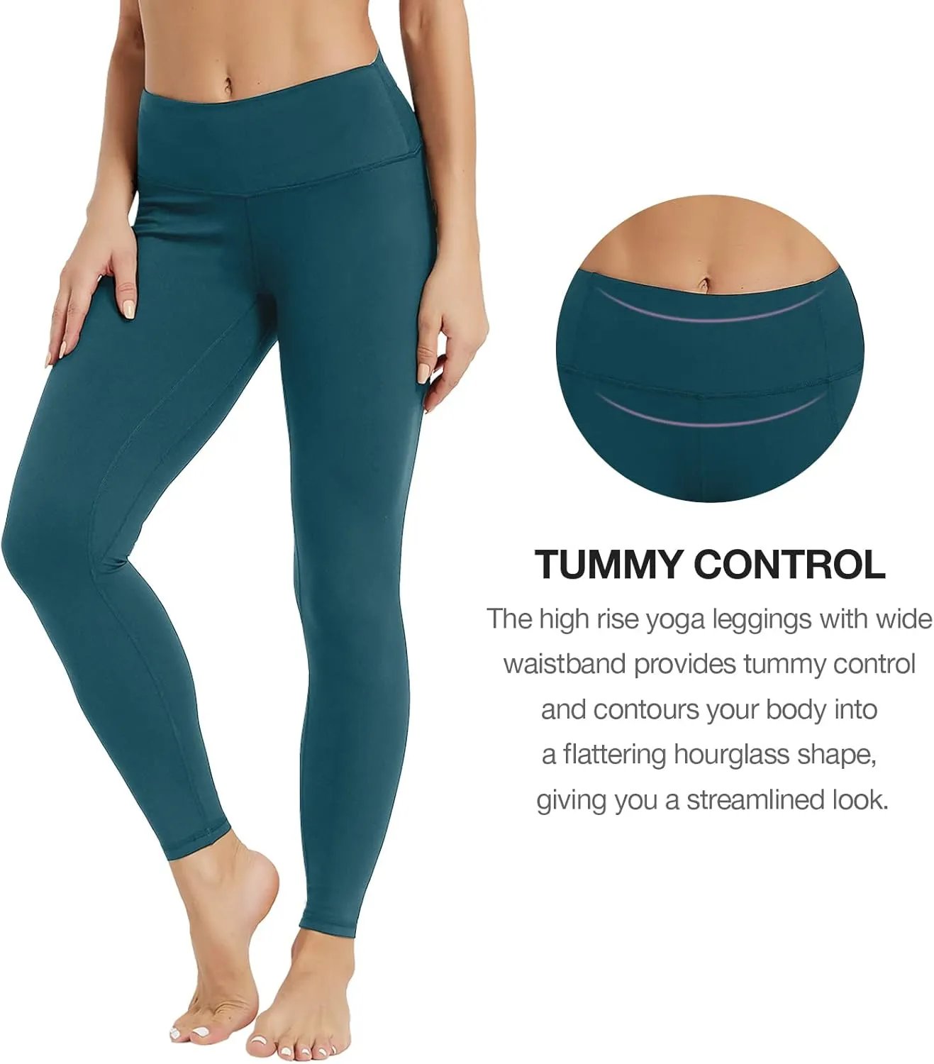 SP3LOPS Yoga Pants with Pockets for Women High Waisted Tummy Control Women's Buttery Soft Yoga Workout Leggings Running Pants