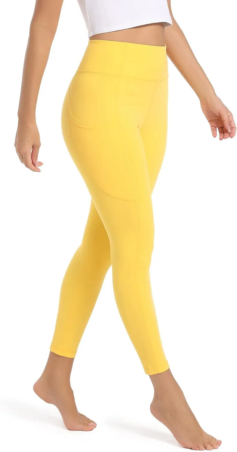 SP3LOPS Yoga Pants with Pockets for Women High Waisted Tummy Control Women's Buttery Soft Yoga Workout Leggings Running Pants
