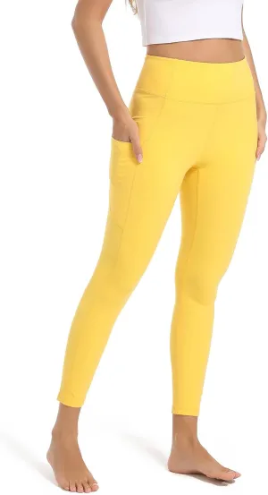 SP3LOPS Yoga Pants with Pockets for Women High Waisted Tummy Control Women's Buttery Soft Yoga Workout Leggings Running Pants