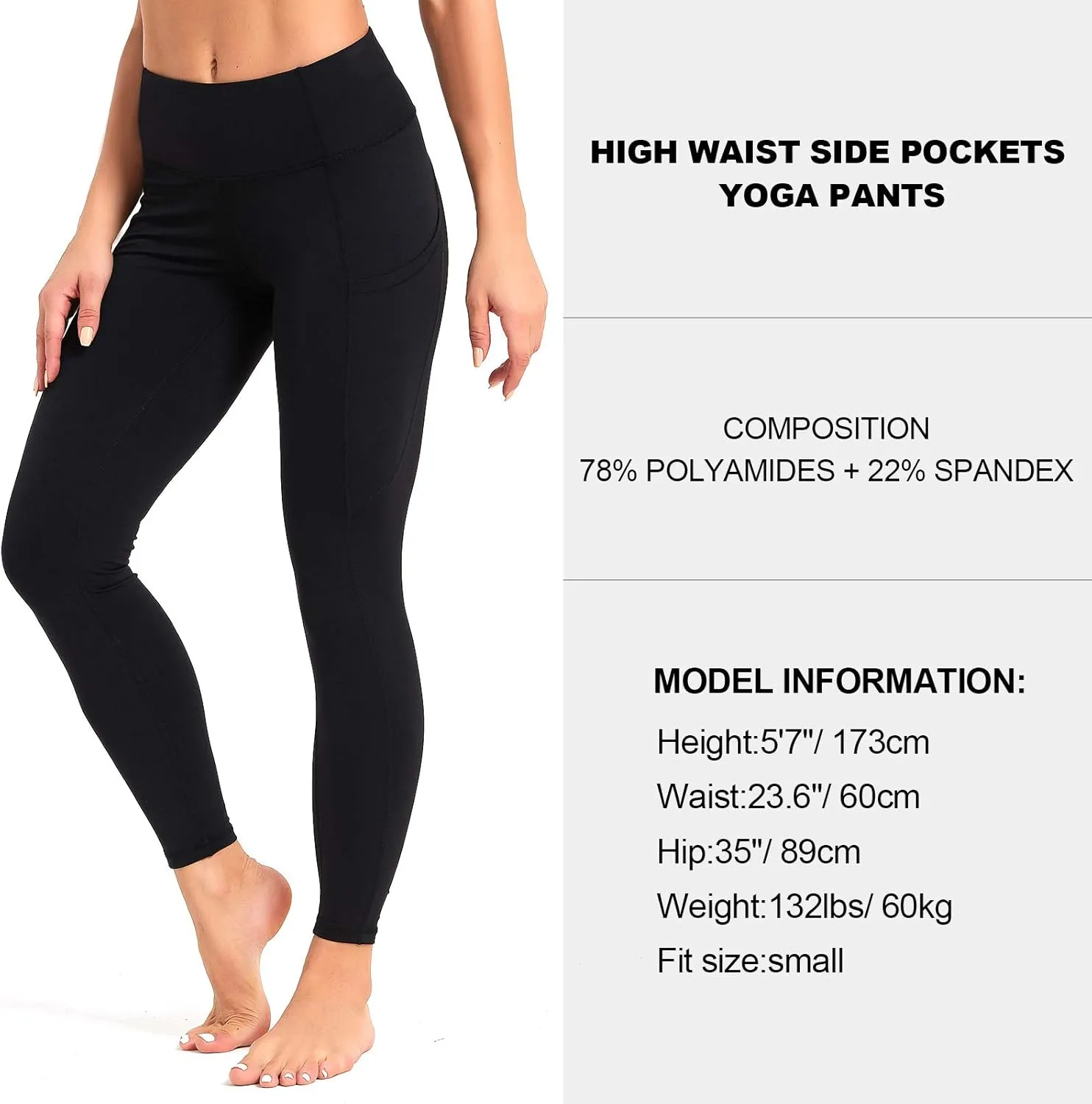 SP3LOPS Yoga Pants with Pockets for Women High Waisted Tummy Control Women's Buttery Soft Yoga Workout Leggings Running Pants